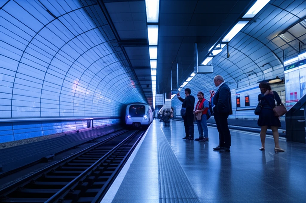 신분당선 강남역 승강장 모습