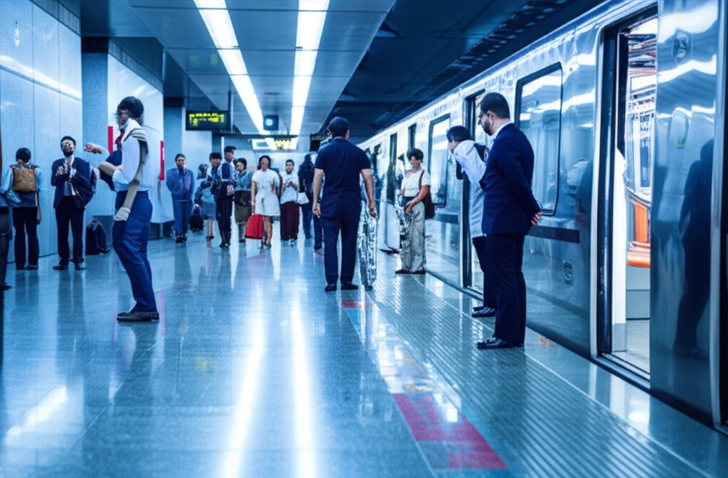 삼성역 승강장 전경