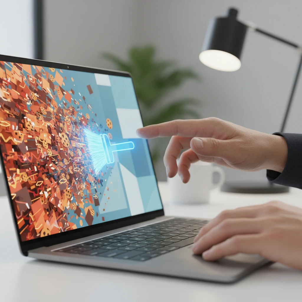 브라우저 캐시 삭제 안내 이미지